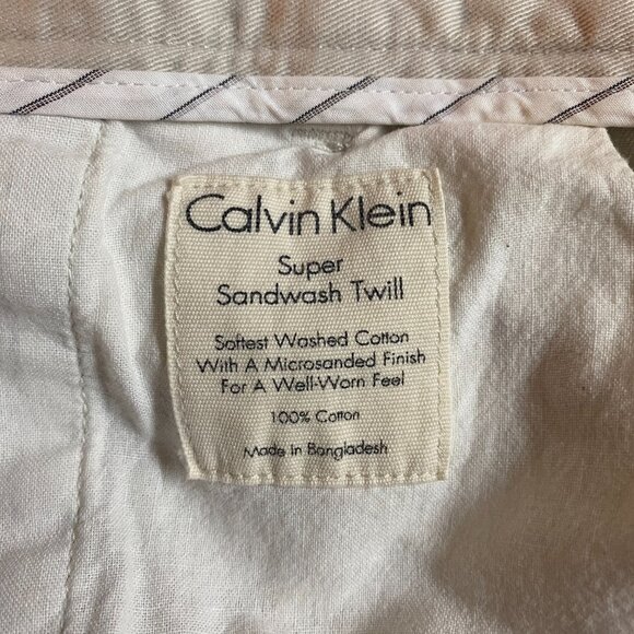 CALVIN KLEIN SIZE 30 BEIGE PANTS - Picture 6 of 6